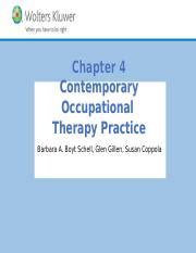 Understanding Contemporary Occupational Therapy Practice Course Hero