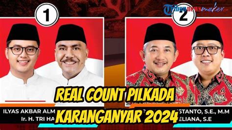 Hasil Real Count Pilkada Karanganyar 2024 Rekapitulasi Suara Rober