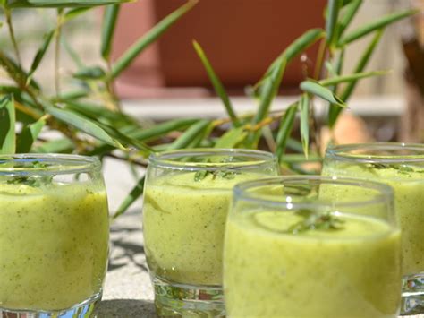 Soupe Froide Aux Courgettes Menthe Et Fromage De Ch Vre Recette De