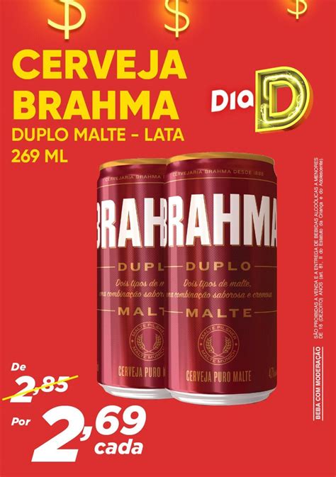 Cerveja Brahma Duplo Malte Lata Ml Oferta Na Dia