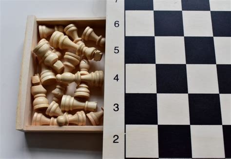 Black White Chess Set With Storage Handmade Wooden Chess Set Chess