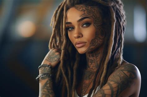 Premium Photo A Woman With Dreadlocks On Her Head