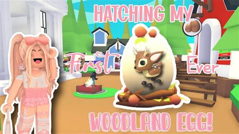 Hatching My First Ever Woodland Egg In Adopt Me Kathyplays Youtube