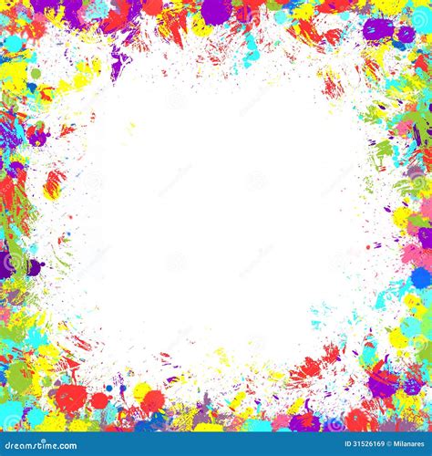 Paint Splatter Background Border - Youritch Wallpaper