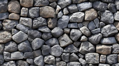 Premium Ai Image A Wall Of Rocks With A White Background And The Word