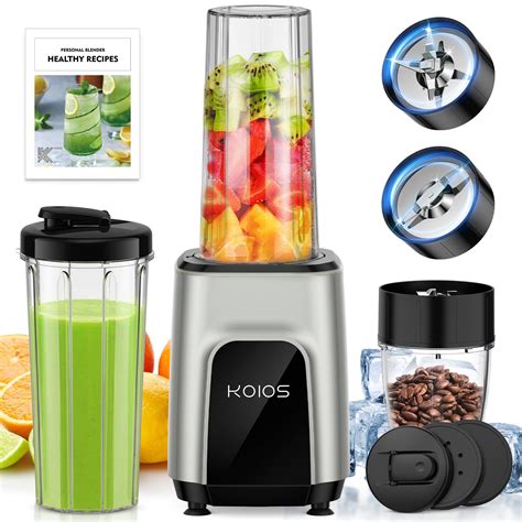 Amazon.com: KOIOS Smoothie Blender, 900W Personal Blender and Grinder ...