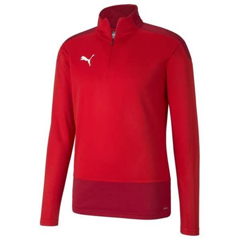 Puma Training Shirt Teamgoal 23 14 Zip Puma Redchili Pepper