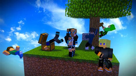 Download Minecraft Sky Block 3840 X 2160 Wallpaper Wallpaper