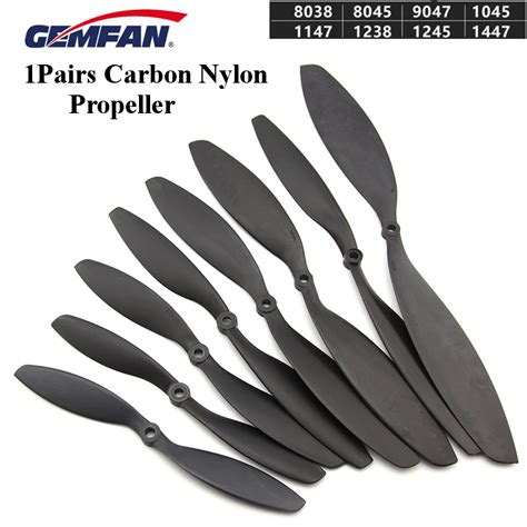 Gemfan Carbon Nylon Propeller 7038 8038 8045 9047 1038 1045 1050 1147