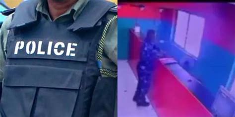 Alleged Police Officer Captured On Cctv Stealing From A Store Torizone