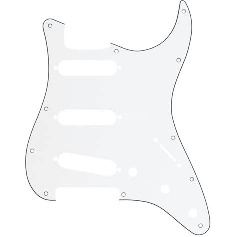 Fender Morn Style Pickguard Strat White 3 Ply 11 Hole DV247