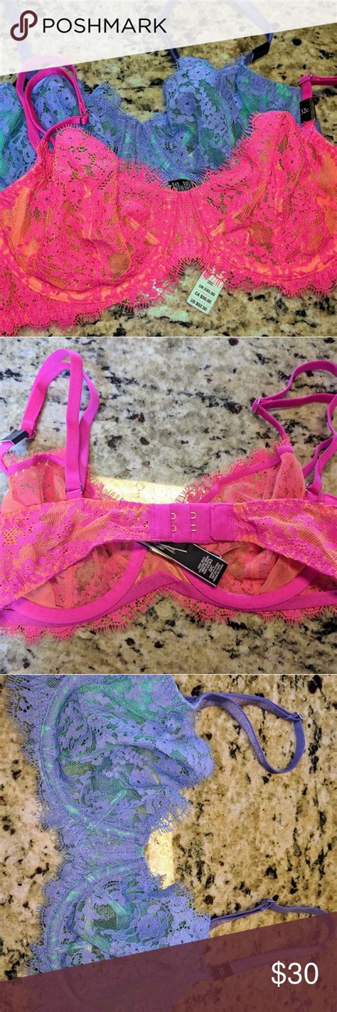 Set Of 2 Nwt Victoria Secret Very Sexy 32c Bras 32c Bra Sexy Demi Bras