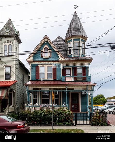 Central District And Architecture Cape May New Jersey Usa Stock Photo