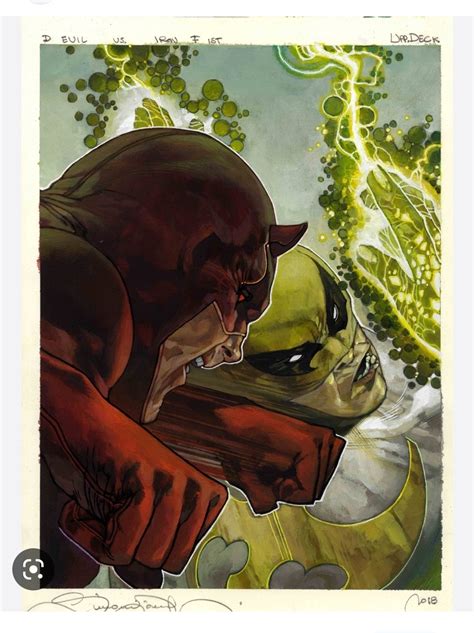 Marvel Masterpiece 2018 Battle Spectre Daredevil Vs Iron Fist By Simone