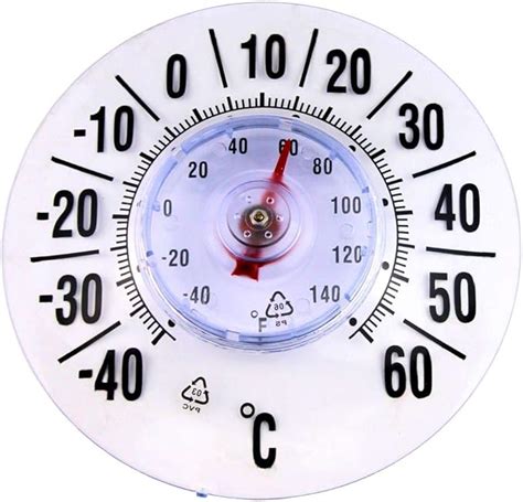 Maximex Buitenthermometer Met Zuignap Grote Cijfers Vrij Van Kwik