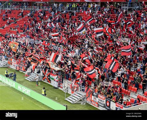 Budapest Hungary June Ultras Of Budapest Honved As Known As