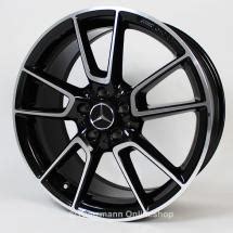 C Amg Inch Alloy Wheel Set Twin Spoke Black C Class W