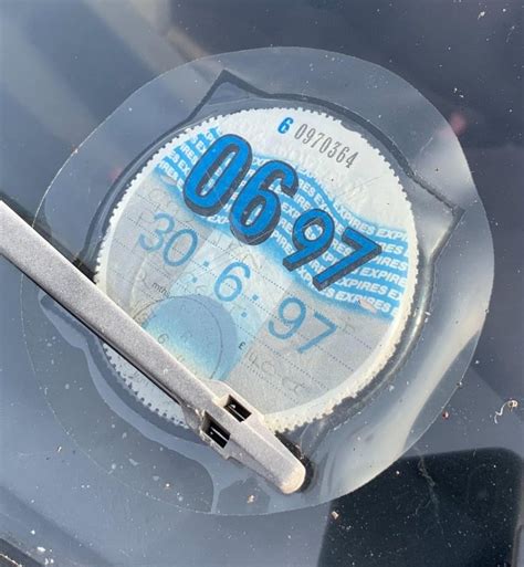 Road Tax Disc Expiring 30th June 1997 Leylandbus Flickr