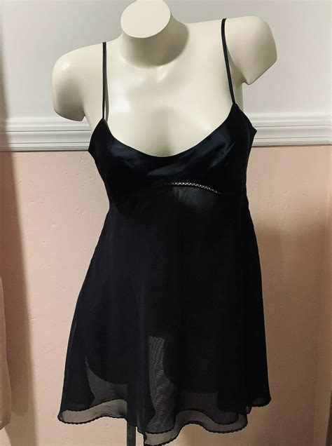 Vintage Victoria S Secret Lingerie Babydoll Chemise B Gem