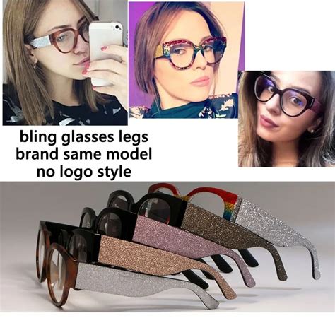 Ccspace Designer Cat Eye Glasses Frames With Shiny Rhinestones For Women Gorgeous Optical