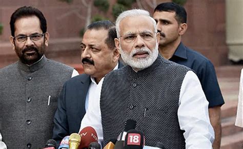 Pm Modi Meets Top Ministers In Parliament Opposition Holds Own Meeting