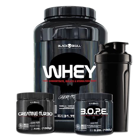 Kit Suplemento Combo Whey Pote 900g Morango Creatina 150g Pre