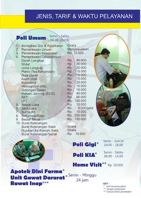 Tarif Dan Jenis Pelayanan Klinik Dokterku Lumajang