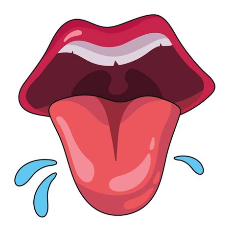 Free Vector Mouth Pop Art Style Icon