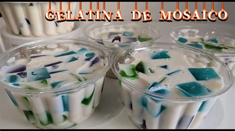 Gelatina De Mosaico En Vasitos Para Vender O Mesa De Postre Yuridia