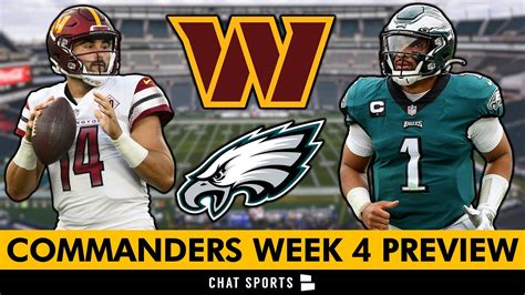 Commanders Vs Eagles Week Preview Score Prediction Keys To