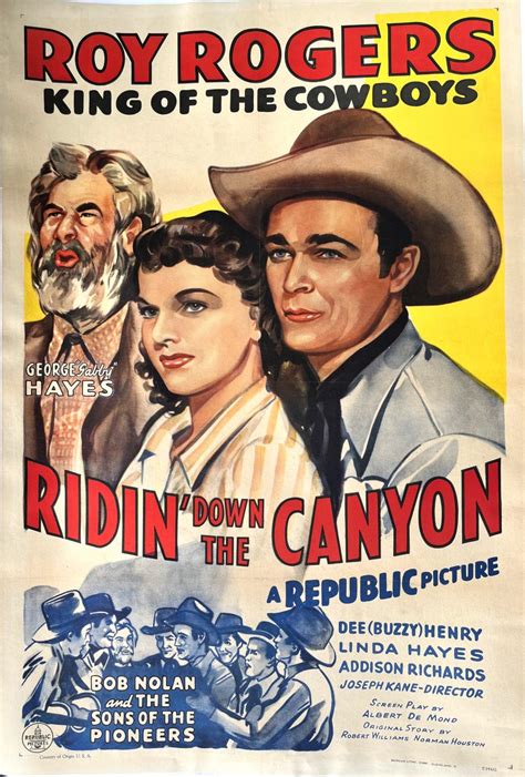 Lot Ridin Down The Canyon Starring Roy Rogers Original Th