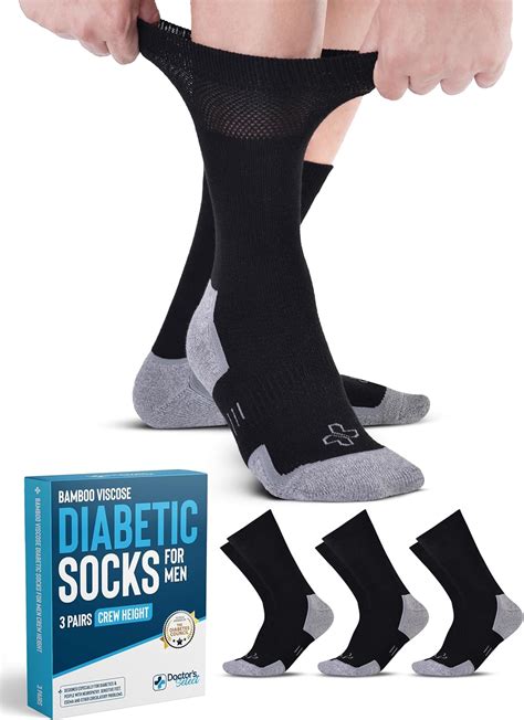 Doctors Select Bamboo Viscose Diabetic Socks For Men 3