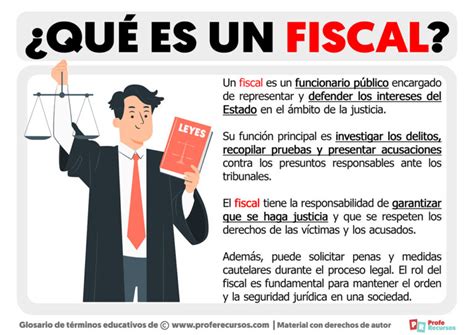 Qué es un Fiscal Definición de Fiscal