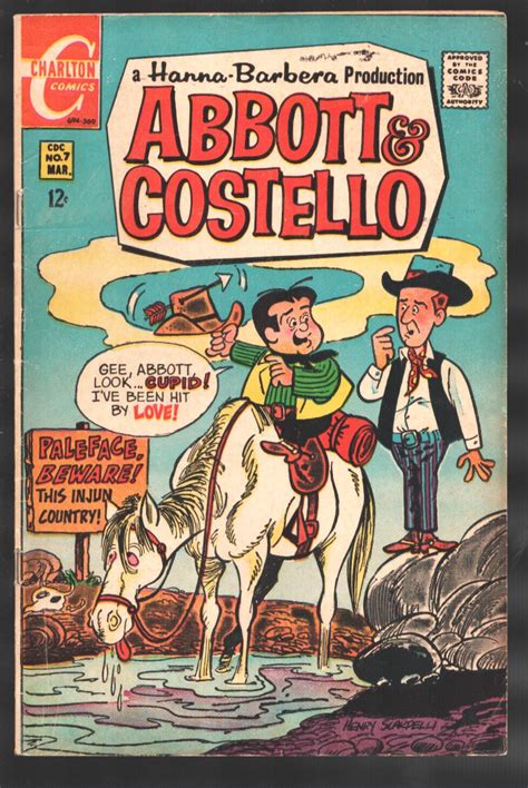 Abbott And Costello 7 1969 Charlton Hanna Barbera Cartoon Inspired