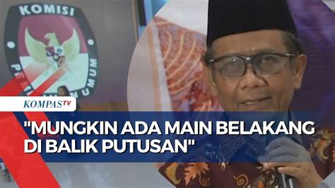 Dugaan Mahfud Md Di Balik Putusan Pn Jakpus Soal Penundaan Pemilu Youtube