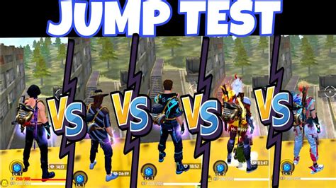 IGNIS VS WUKONG VS DJ ALOK VS SANTINO VS ORION JUMP TEST FREEFIRE