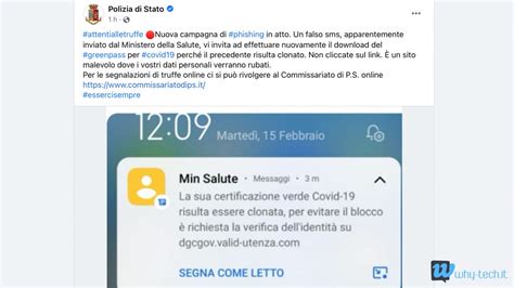 Attenzione Alla Truffa SMS Green Pass Clonato Why Tech