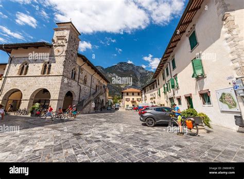 Venzone Italy August 11 2022 Ancient Town Hall And Square In