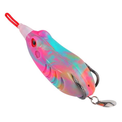 Glfsil Double Propeller Frog Soft Baits Lure Topwater Ray Frog