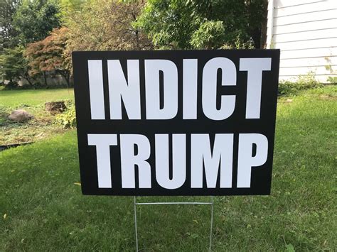 Indict Trump Yard Sign, Protest Sign - Etsy