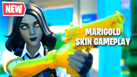 New Marigold Skin Gameplay Fortnite Female Midas Skin Youtube