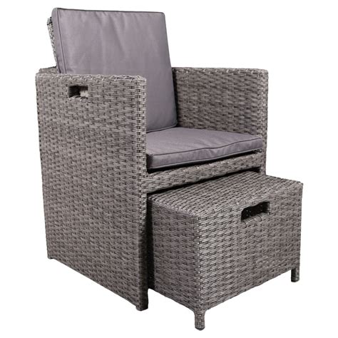 Royalcraft Paris 10 Seater Rattan Cube Dining Set Wilko