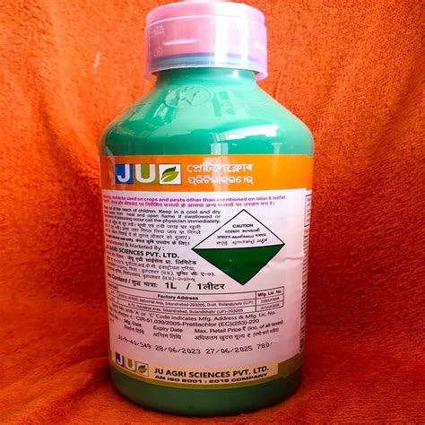 JU Pretilachlor Herbicide 1 L Bottle At Rs 450 Litre In Rangareddy