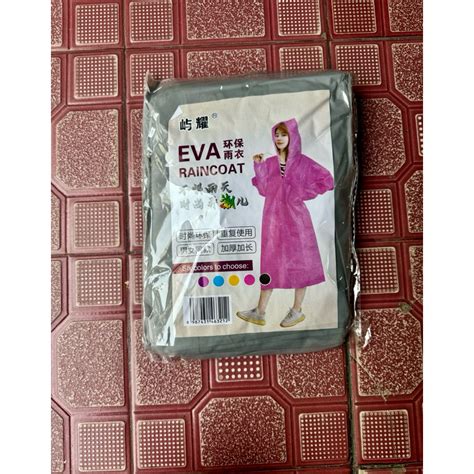 Jual Jas Hujan Eva Dewasa Model Poncho Waterproof Jas Hujan Mantel