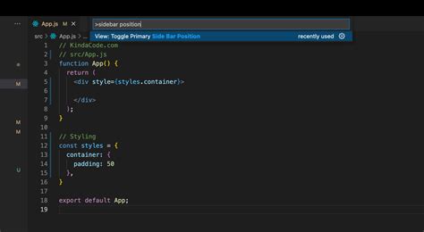 Vs Code Ways To Move The Side Bar To The Right Left Kindacode