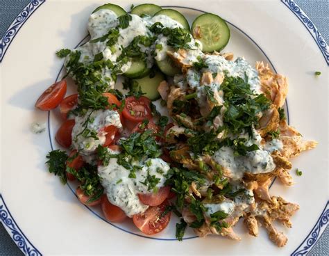 Salmon Shawarma Salad – Greasy Little Birds