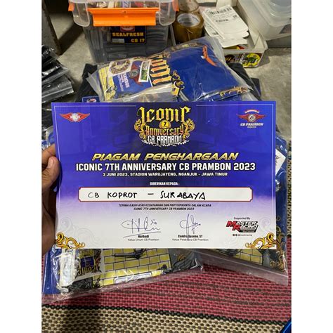 Jual Piagam Acara Acara Cb Free Stiker Shopee Indonesia