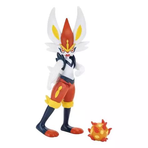 Pok Mon Battle Feature Figura Cinderace Cm Jazwares Eur