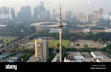 Aerial View Of Gelora Bung Karno Main Stadium In Senayan In Jakarta