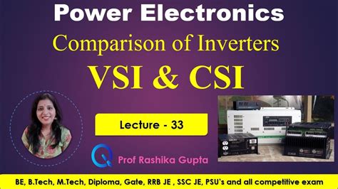 Comparison Of Inverters Vsi Vs Csi Voltage Source Inverter Vsi